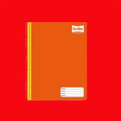 cuaderno forro rojo 